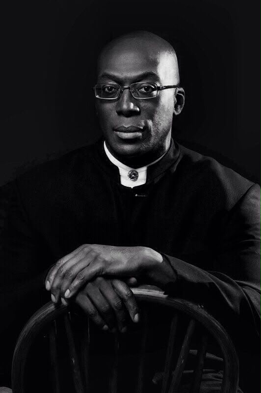 Black and white portrait of Donald Brown