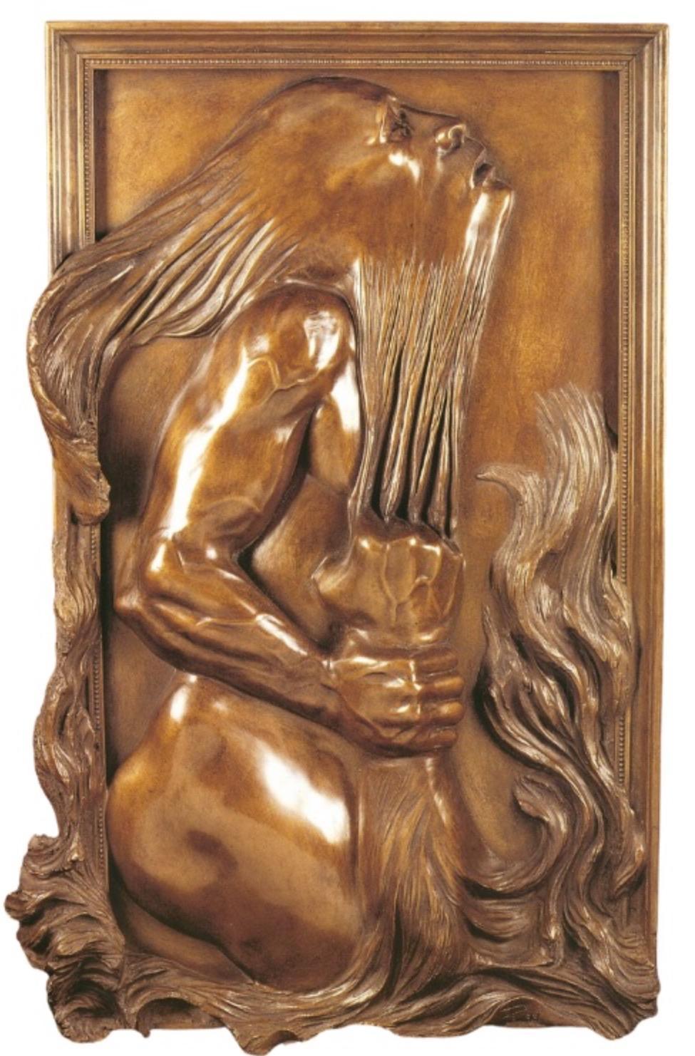 The Struggle bronze sculpture by Donald Brown